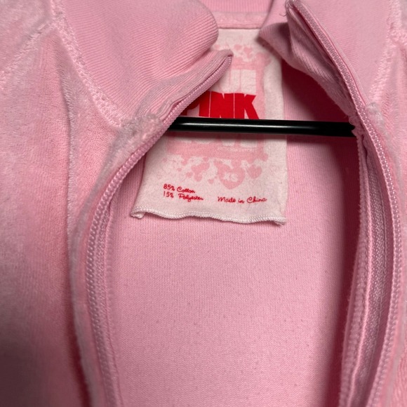 Y2K Victoria's Secret PINK Rhinestone Jacket Cropped - Picture 6 of 6